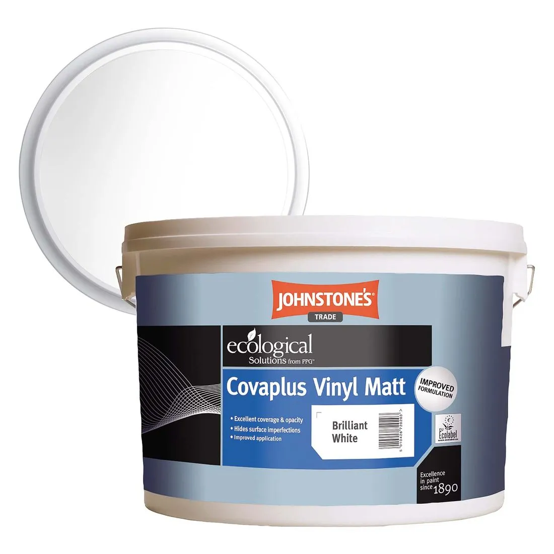 Johnstones Covaplus Vinyl Matt Emulsion Brilliant White 10L