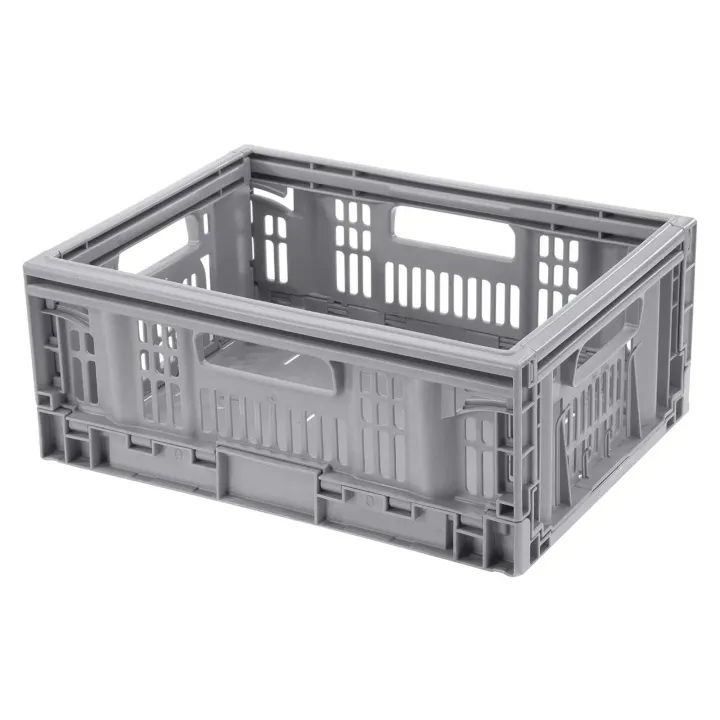 Tontarelli Teknika Grey Heavy-Duty Folding Crate 15.8L