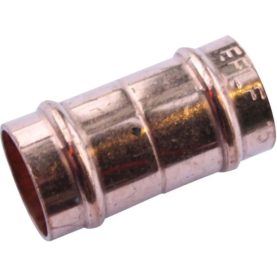 Copper Solder Ring Straight Coupler 15mm PK 2