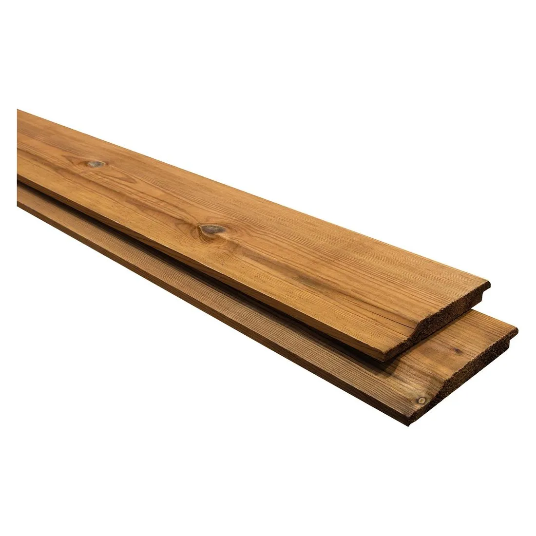 Treated Brown Shiplap Cladding 125 x 19mm 5in x 3/4in NOM PEFC