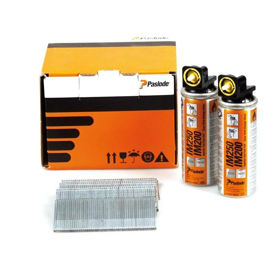 Paslode 50mm IM65 Galvanised Straight Brads 2000 2 x Fuel Cells