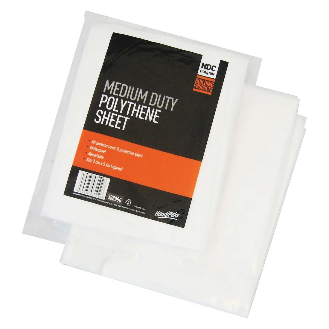 Medium Duty Polythene Sheet 3.6 x 5.4m