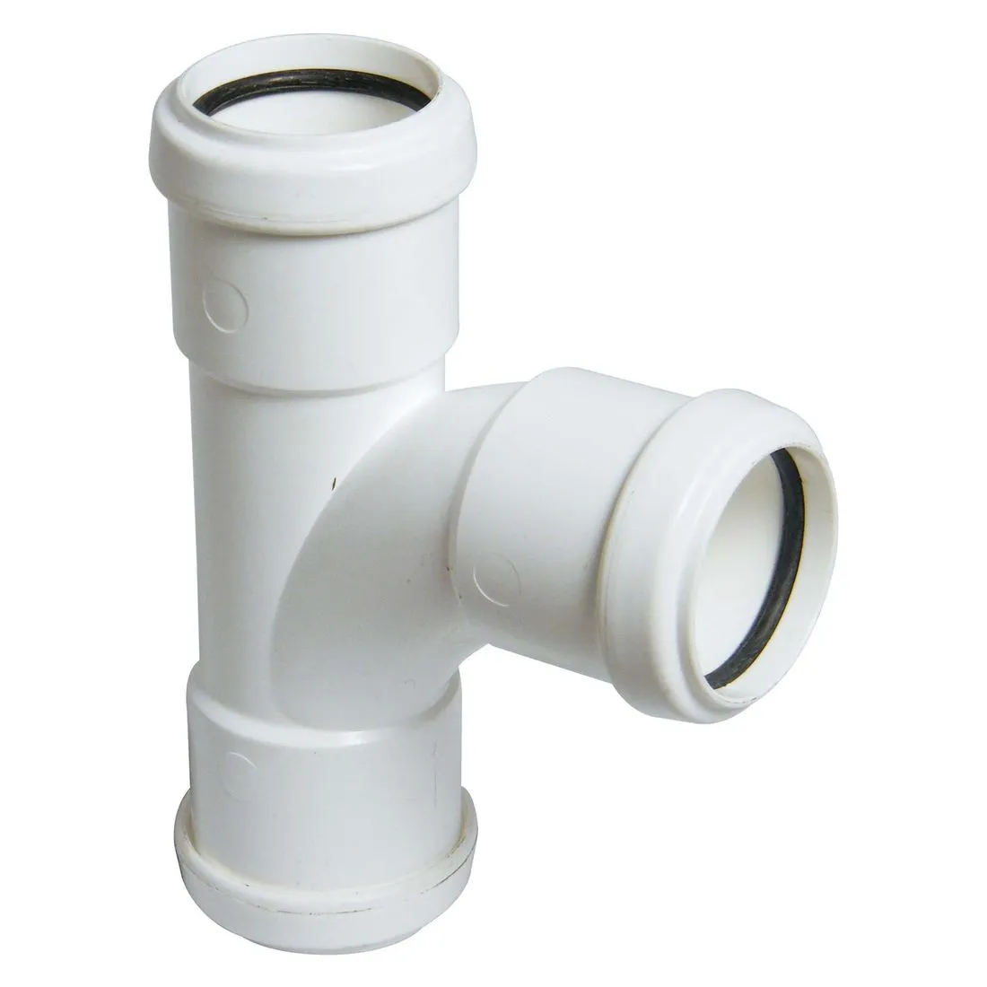 FloPlast 32mm White Push Fit 92.5 Degree Swept Tee