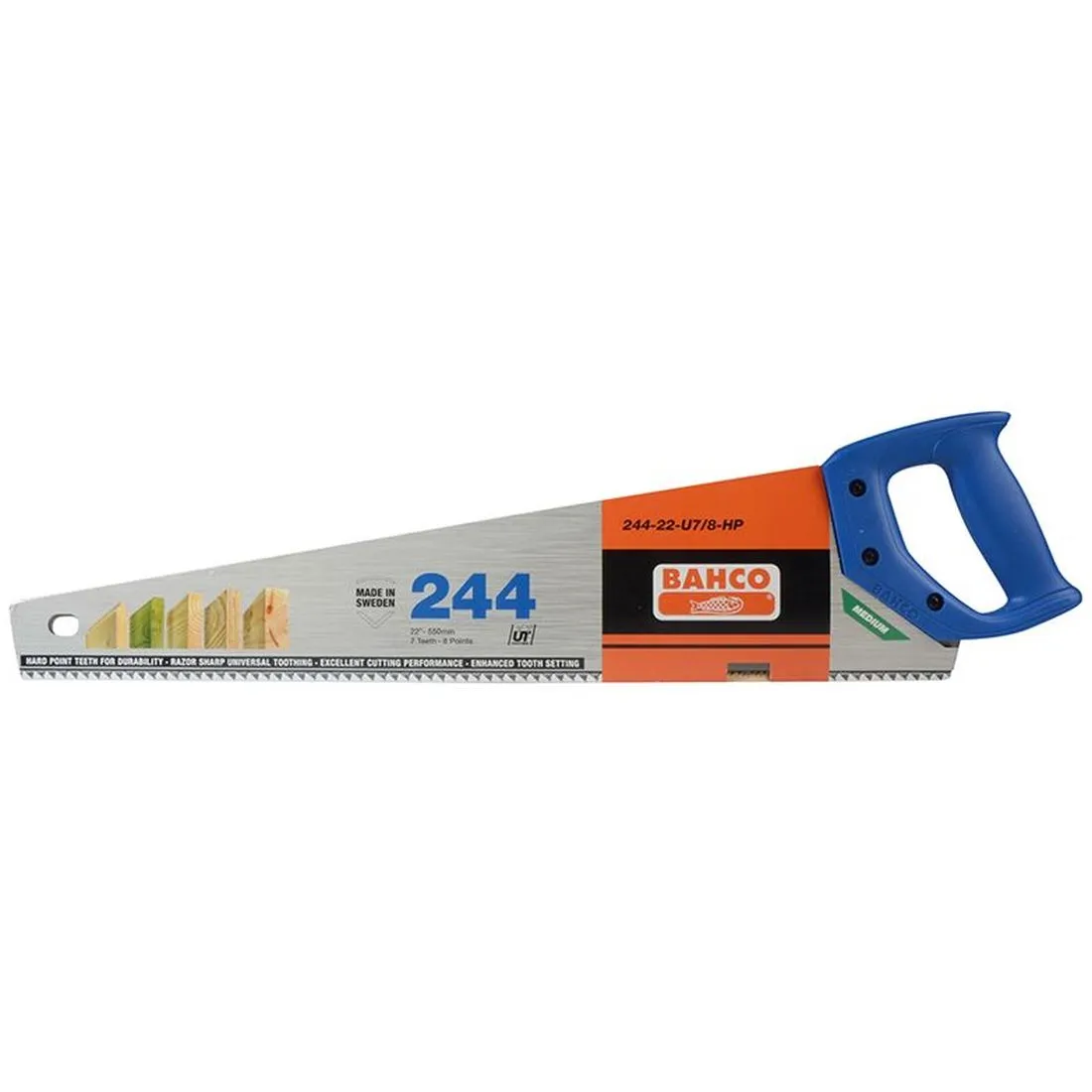 Bahco 244-22-U7/8-HP Hardpoint Handsaw 550mm (22in) 7 TPI