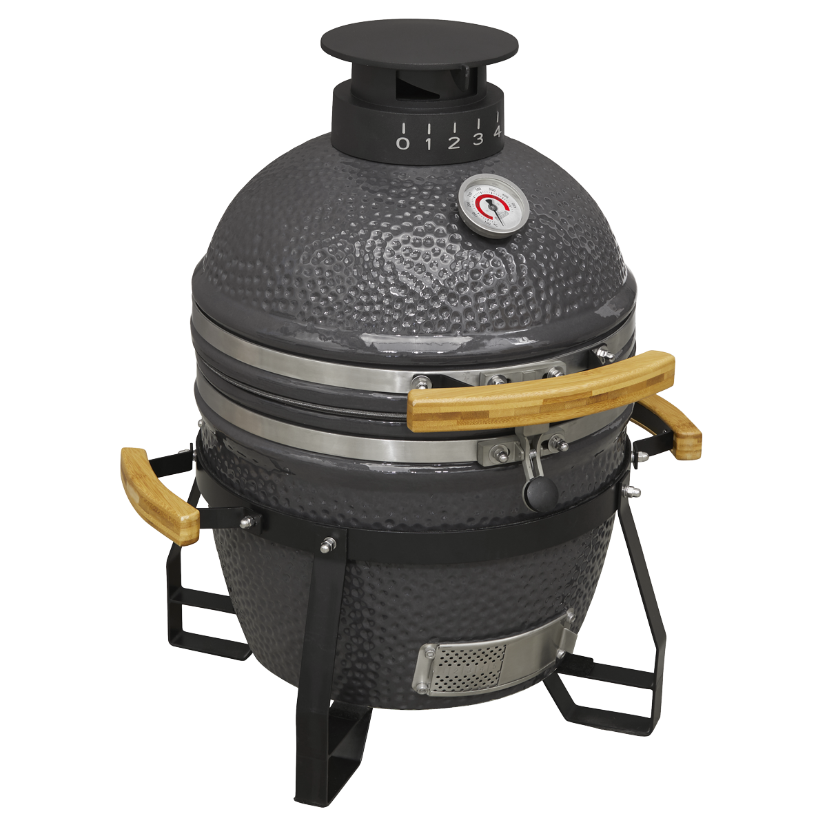 Dellonda Deluxe 16"(40cm) Ceramic Kamado Style BBQ