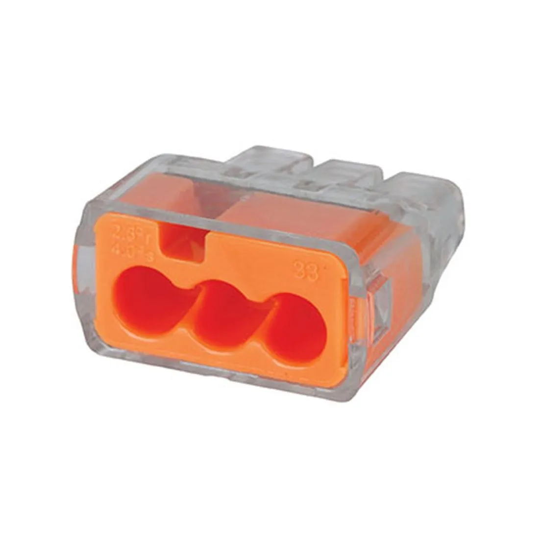 Ideal In-Sure 3 Port Push in Connectors Pack of 100