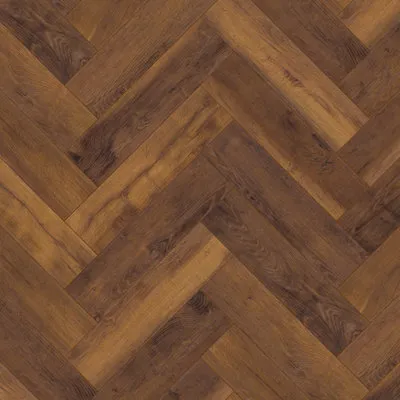 Chesterfield Oak Effect Herringbone Laminate Flooring 0.87m²