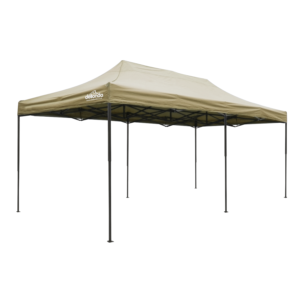Dellonda Premium 3x6m Pop-Up Gazebo, Heavy Duty Water-Resistant Fabric, Carry Bag & Weights