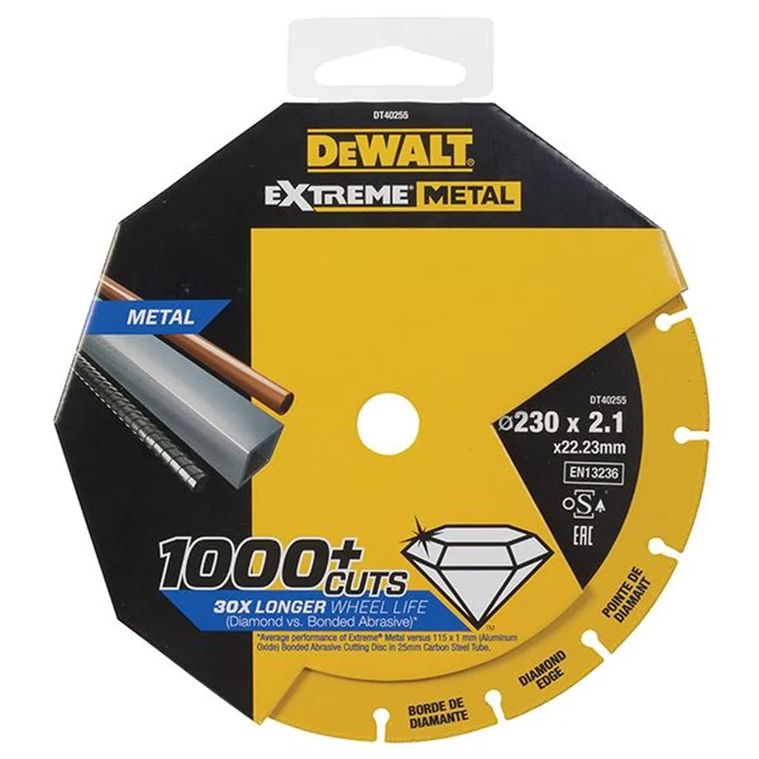 DEWALT Extreme Metal Cut Off Saw Blade 230 x 22.23 x 2.10mm