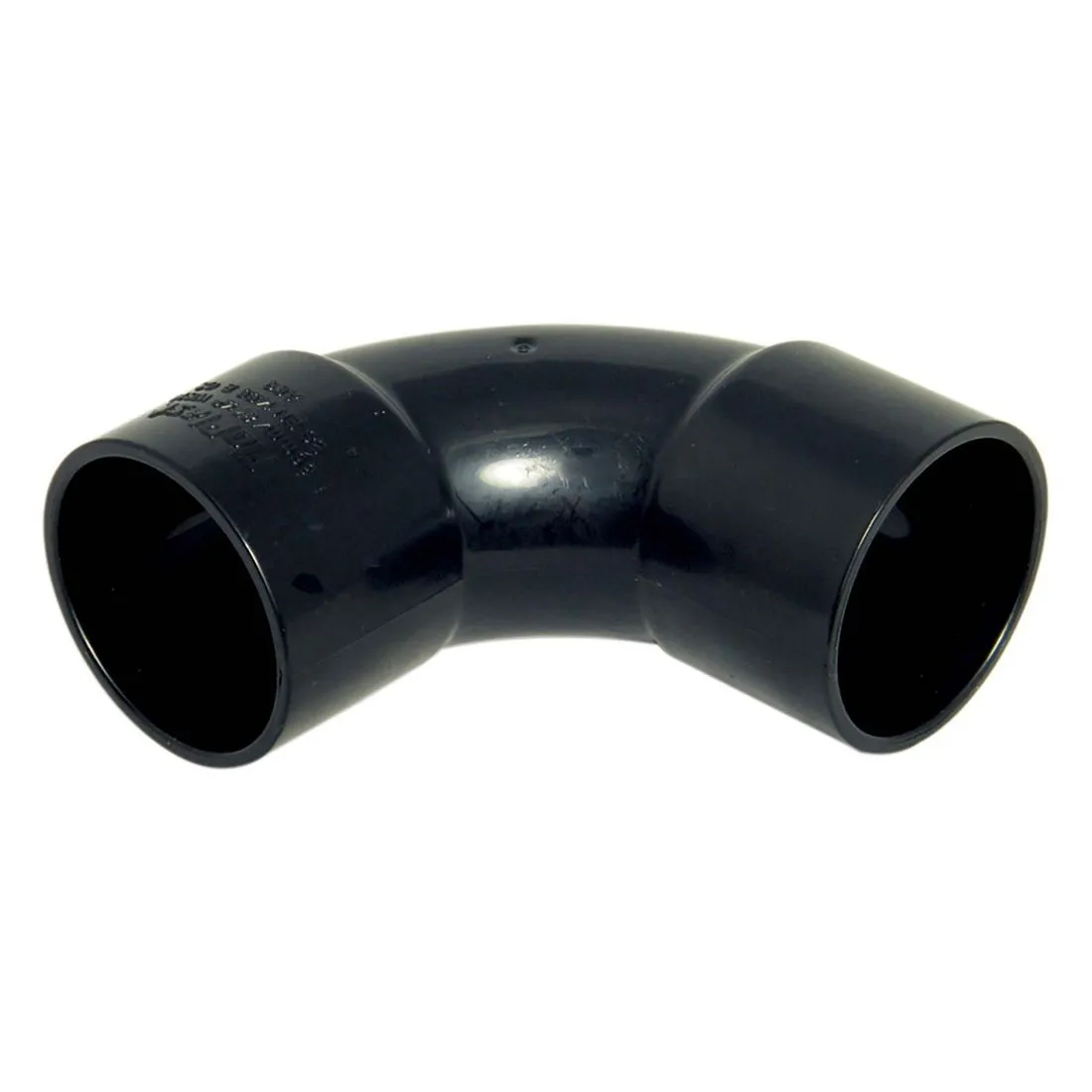 FloPlast 32mm Black Solvent Weld 90 Degree Swept Bend