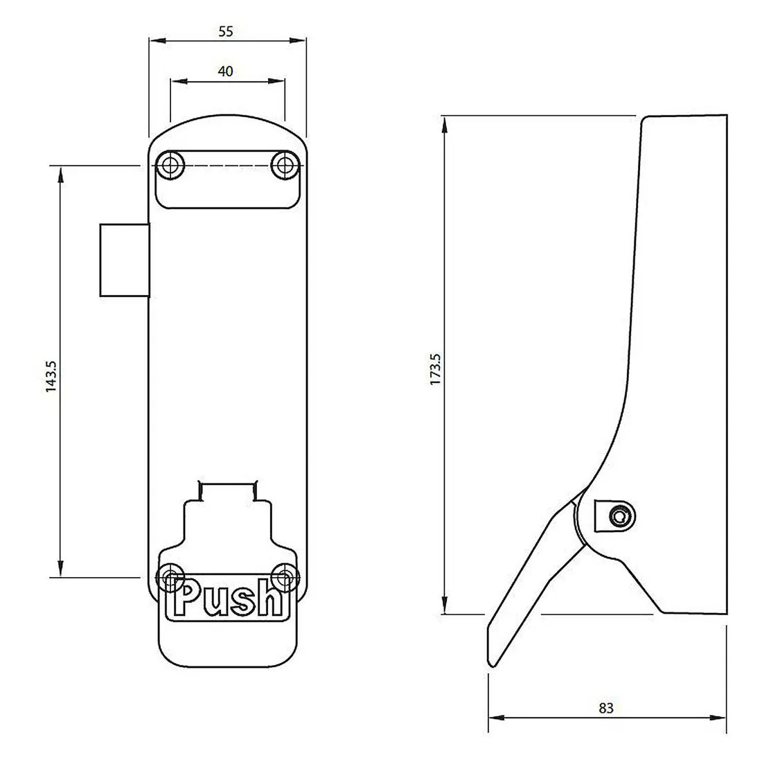 ExiSAFE Emergency Latch Device For Timber Doors