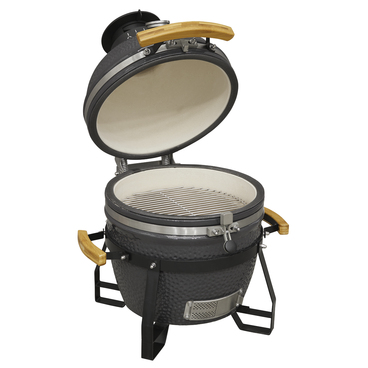 Dellonda Deluxe 16"(40cm) Ceramic Kamado Style BBQ
