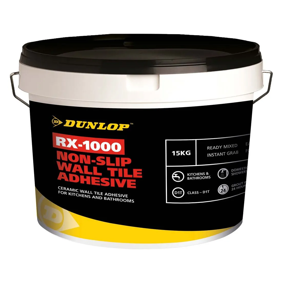 Dunlop Rx-1000 Non-Slip Wall Tile Adhesive 15kg