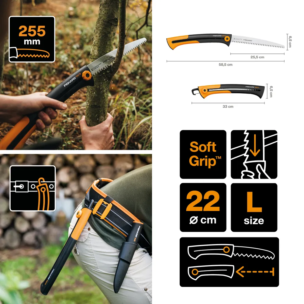 Fiskars Xtract Sw75 Garden Pruning Saw 225Mm