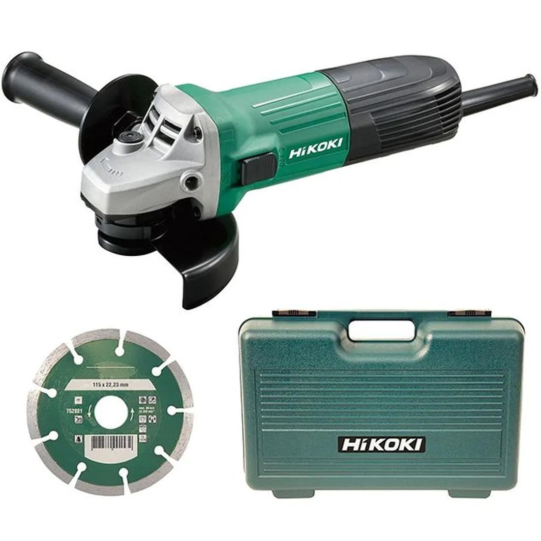 HiKOKI G12STX/J7 Angle Grinder 115mm Diamond Blade & Case 600W 240V