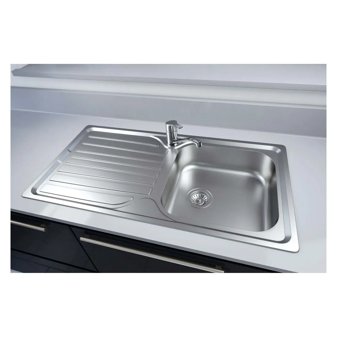 Reginox Monaco 1.0 Bowl Stainless Steel Sink and Tap Pack