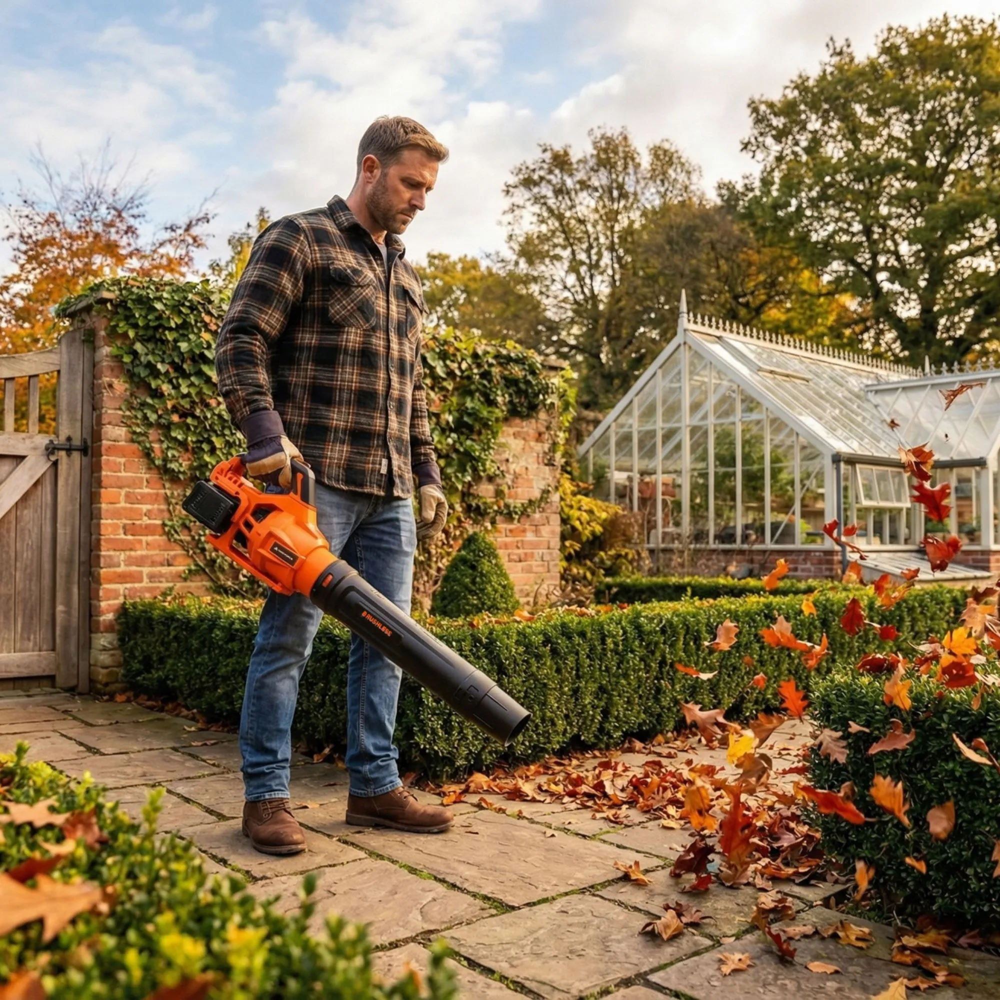 Yard Force 40V (2x20V) Cordless Brushless Leaf Blower