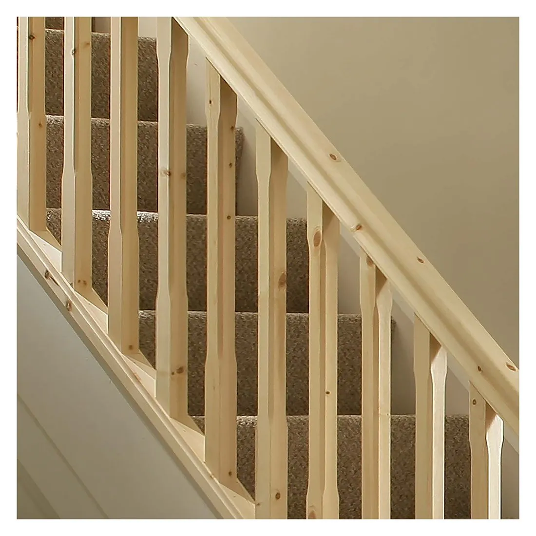 Stop Chamfered Pine Stair Spindle 32 x 895mm
