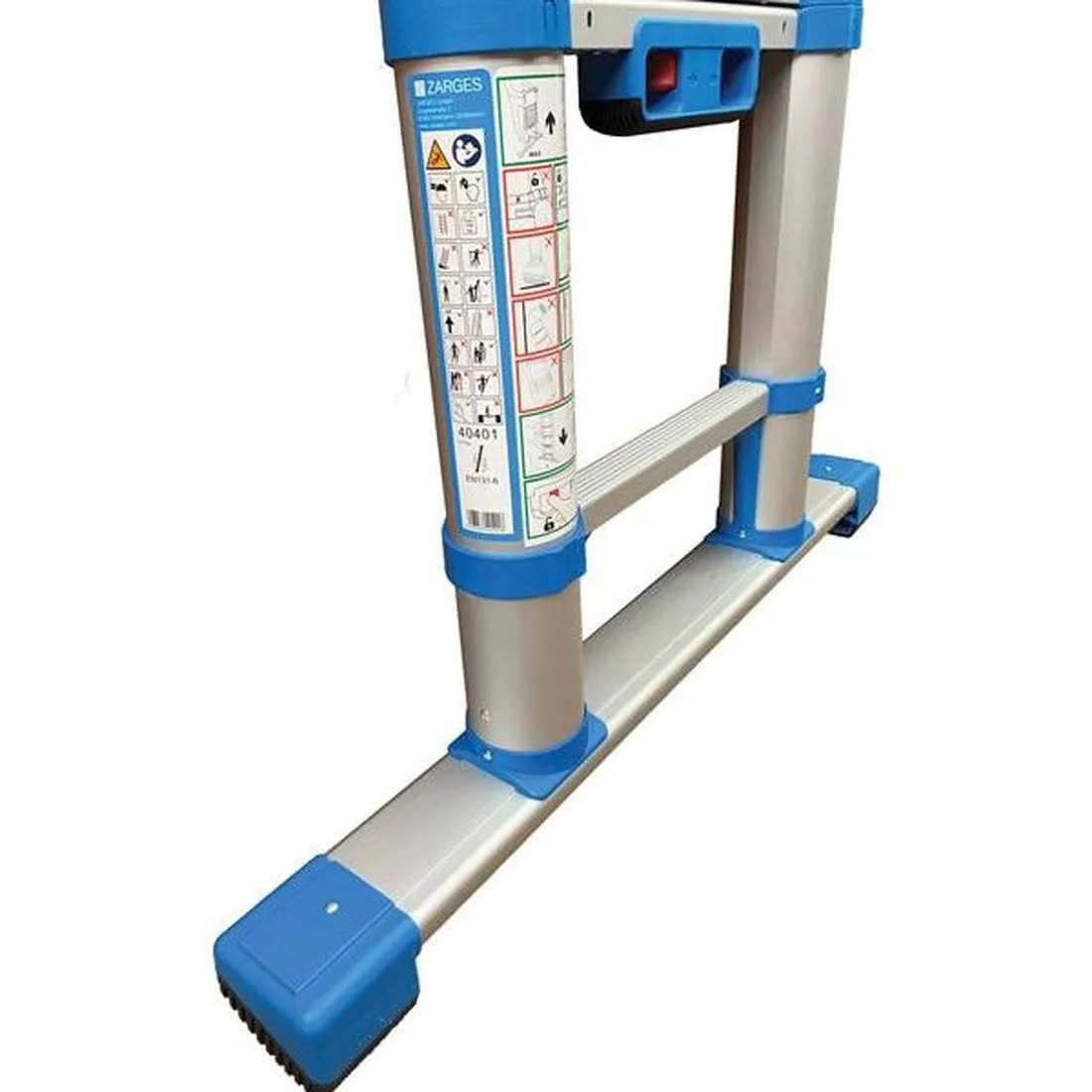 Zarges Compactstep L Telescopic Ladder & Stabiliser Bar