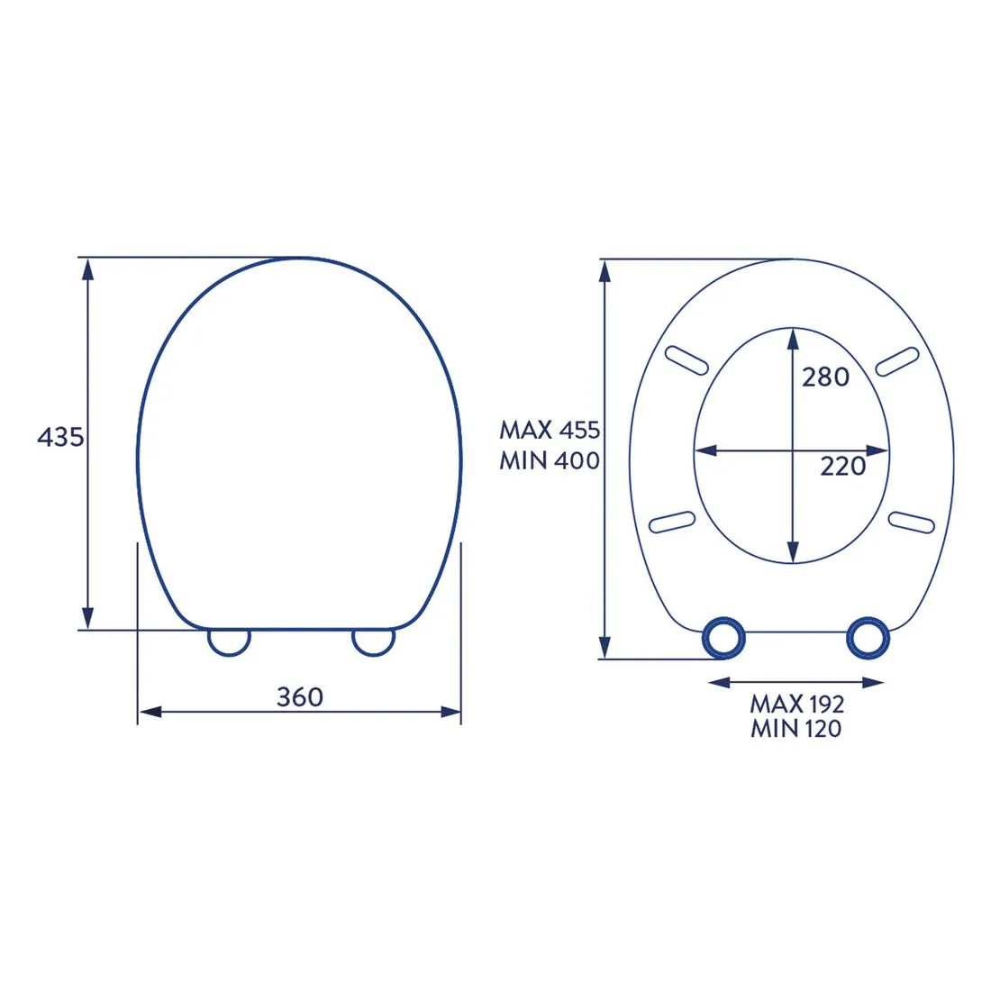 Croydex Canada Easy Fix Toilet Seat