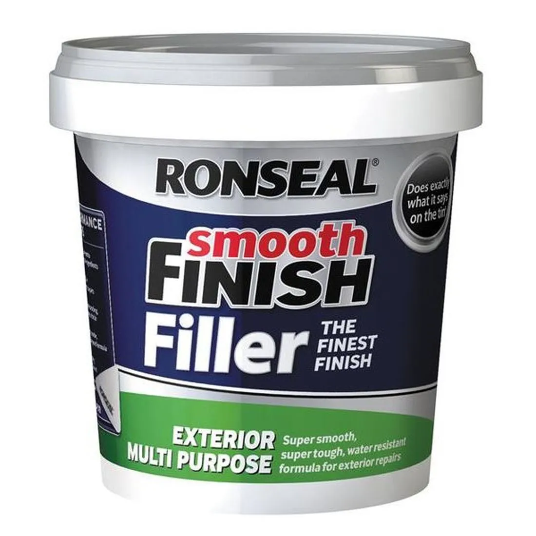 Ronseal Smooth Finish Exterior Multipurpose Ready Mix Filler Tub 1.2kg