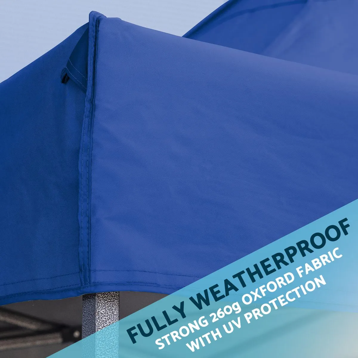 Dellonda Premium 3x6m Pop-Up Gazebo & Side Walls, Water-Resistant with Carry Bag & Weights
