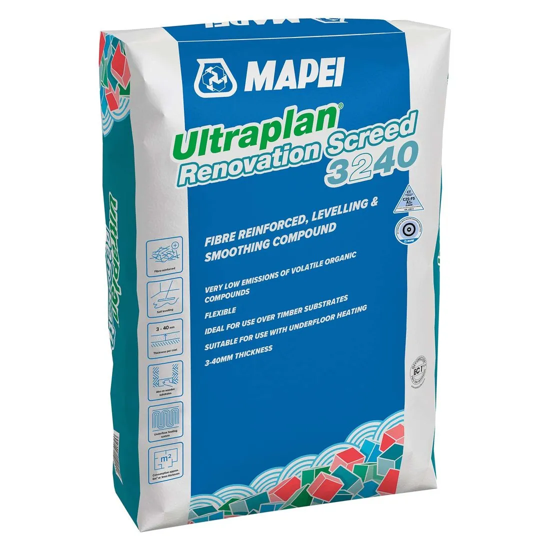 Trade Pack Pallet of 40 Ultraplan Renovation Screed 25kg