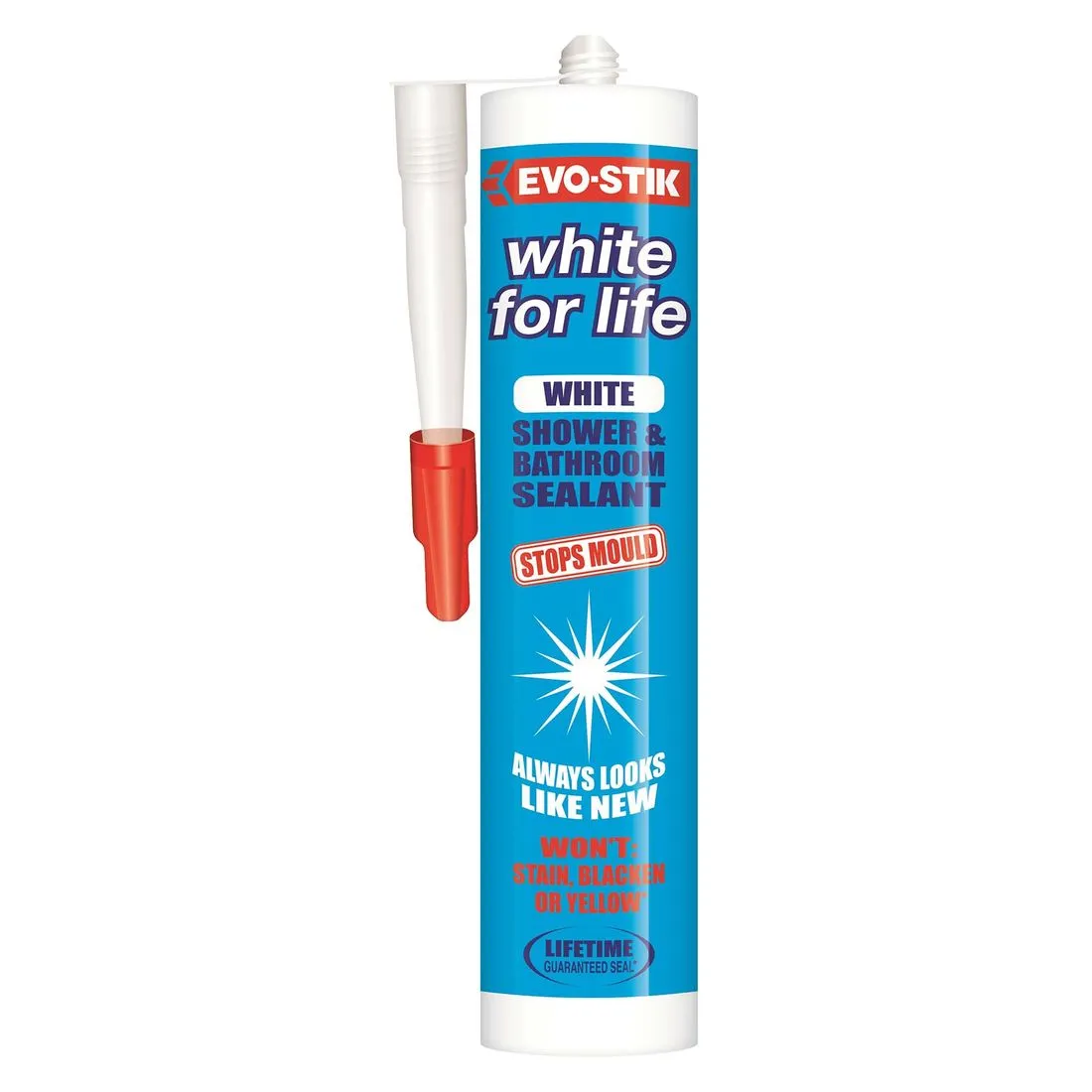 EVO-STIK White for Life Shower and Bathroom Sealant White 290ml