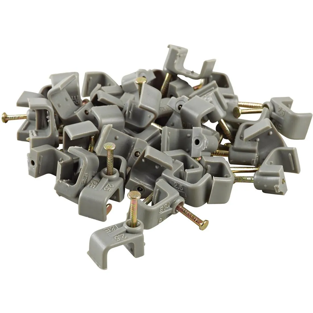 S/Pak T+E Clips Grey 2.5mm