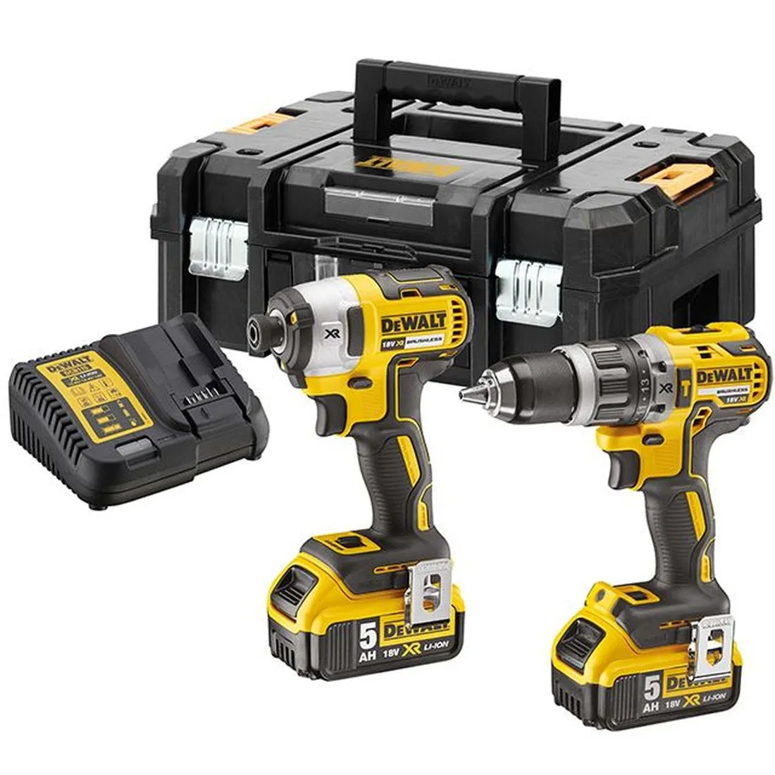 DEWALT DCK266P2T XR Brushless Twin Pack 18V 2 x 5.0Ah Li-ion