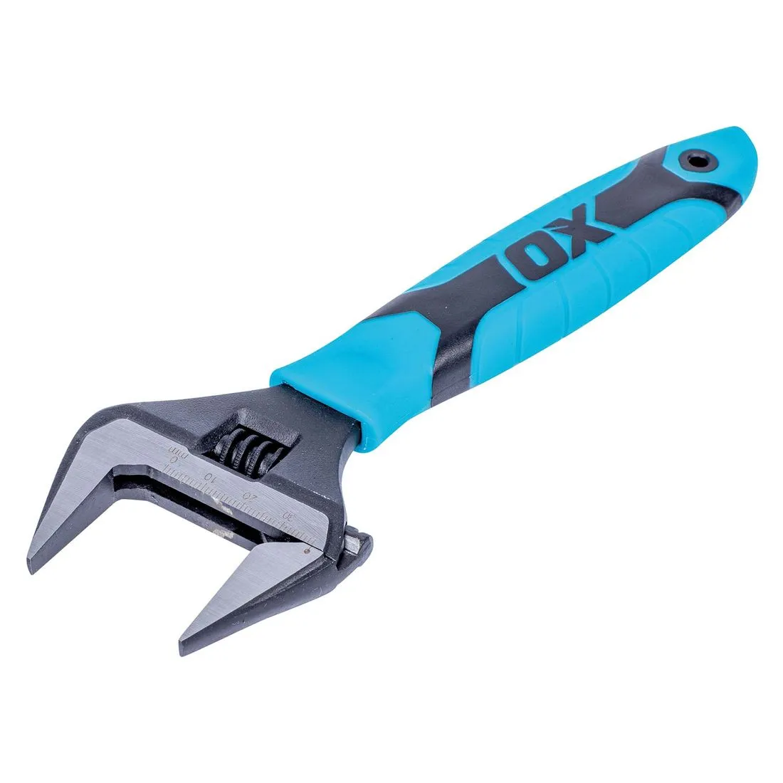 Ox Pro Extra Wide Jaw Adjustable Wrench 8in