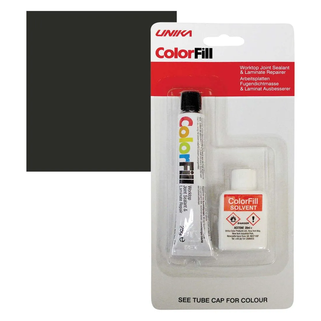 ColorFill Black Granite Worktop Joint Sealant 25g
