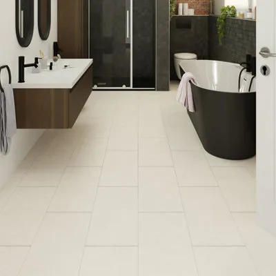 Harpenden Beige Natural Stone Effect Structured Laminate Flooring 1.86m²