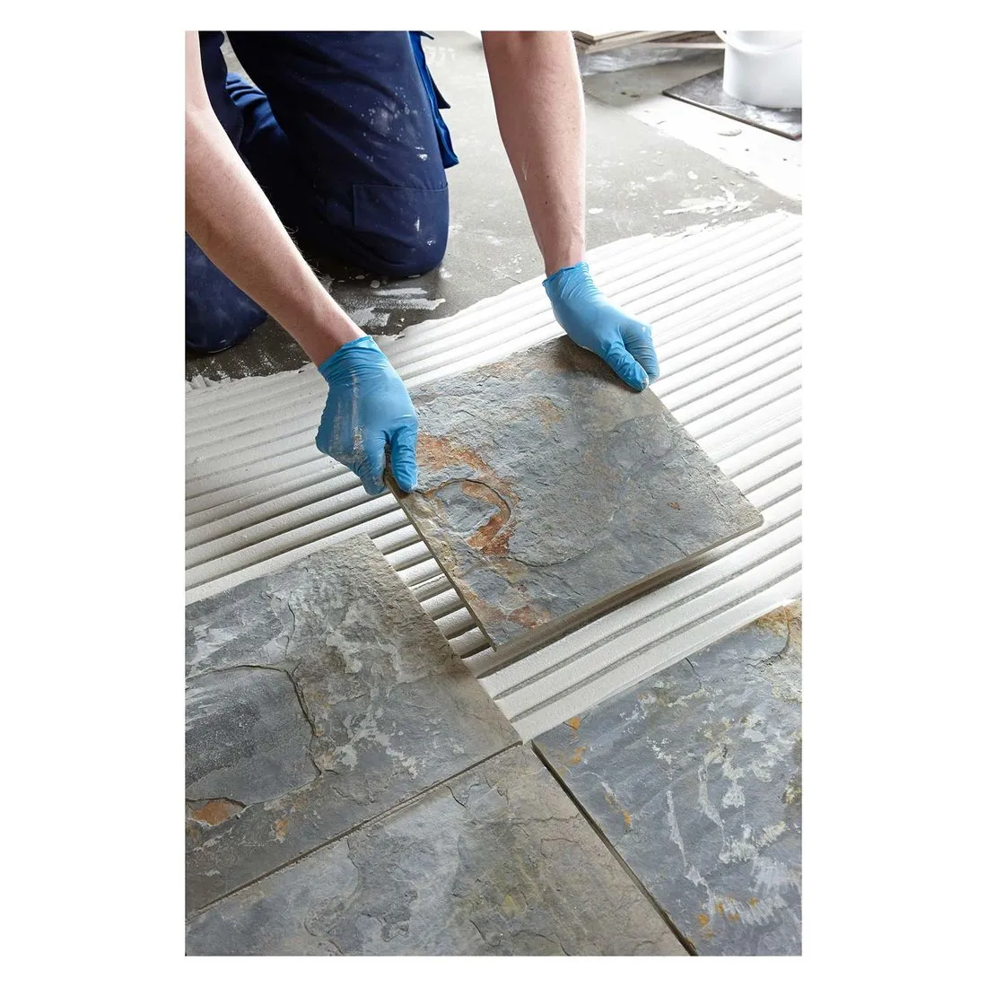 Dunlop CLF-03 Flexible Large Format and Natural Stone Adhesive White 20kg