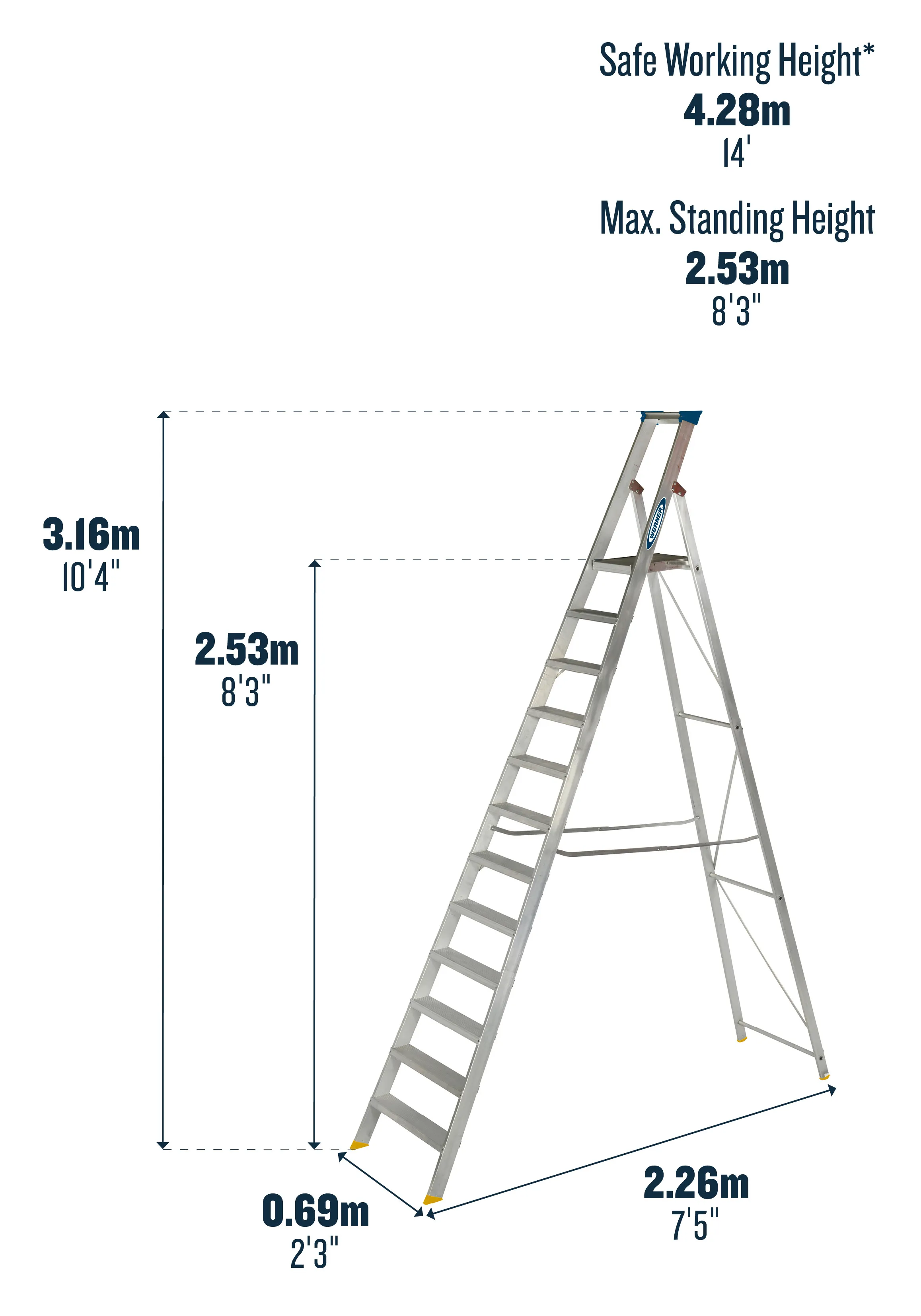 Mastertrade Platform Stepladder