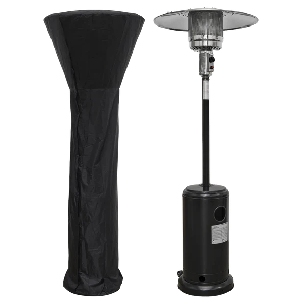 Dellonda Freestanding Gas Patio Heater 13kW with Wheels - Black