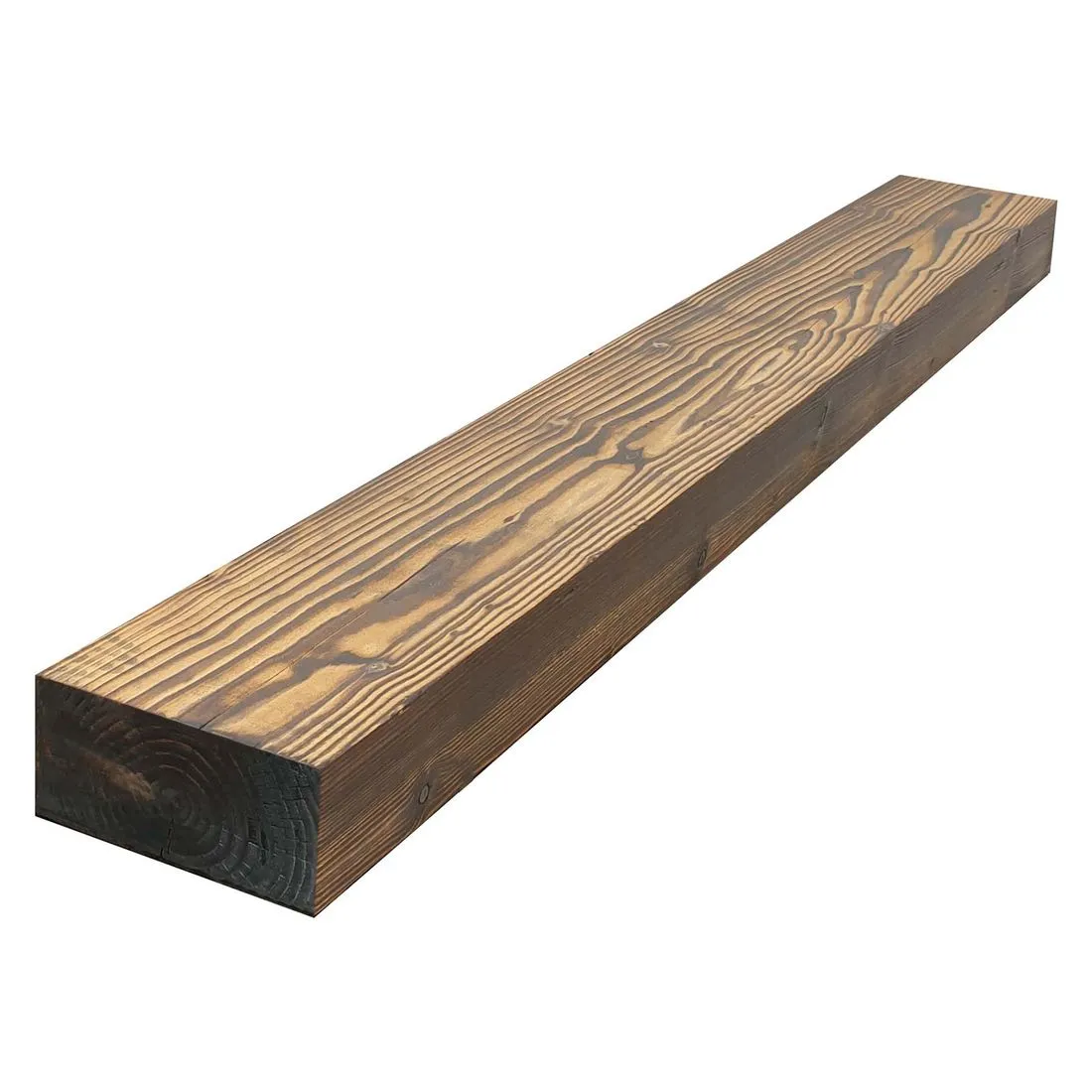 Charred Brushwood Sleeper 125 x 250 x 2400mm