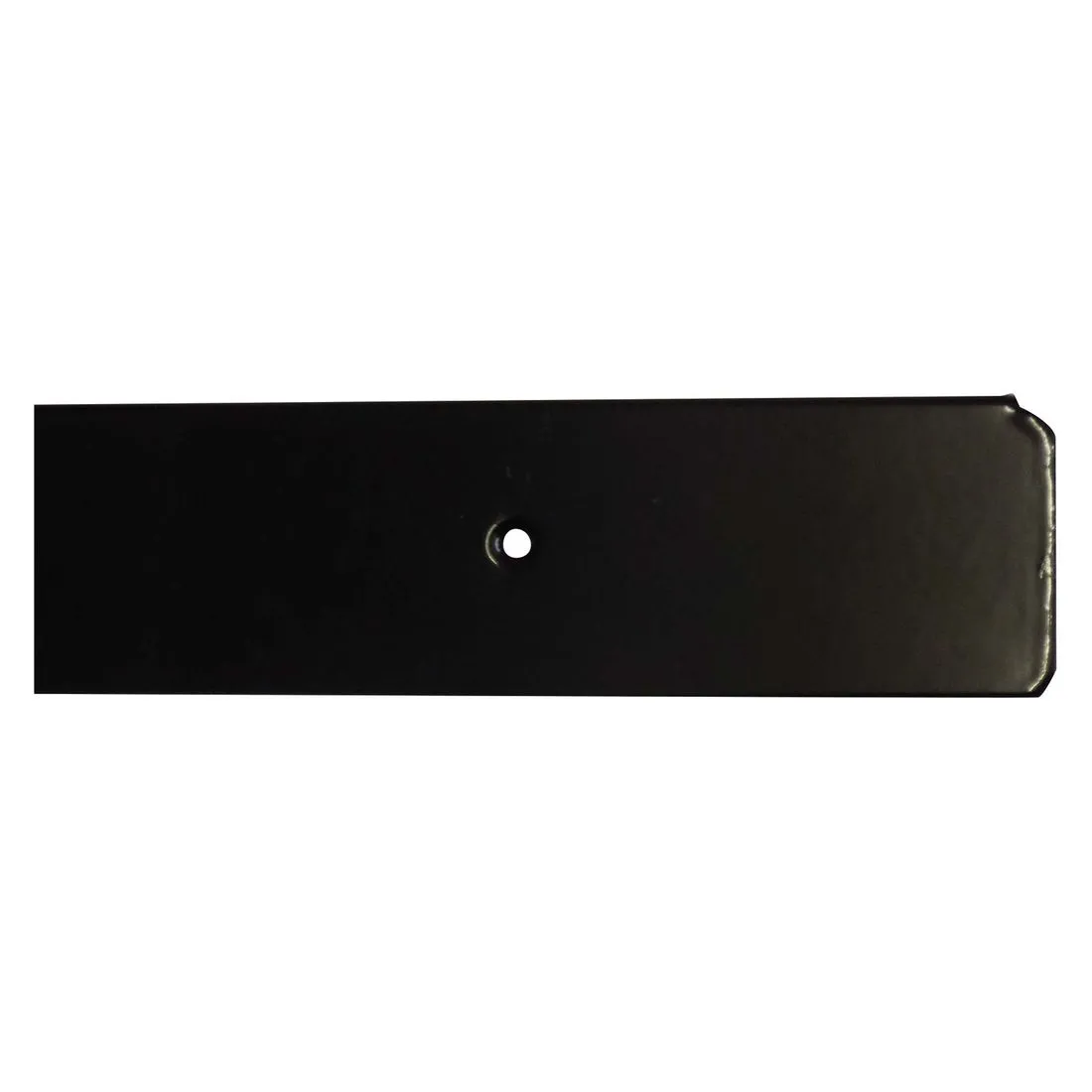 Worktop End Trim Black 40mm With 6mm Radius