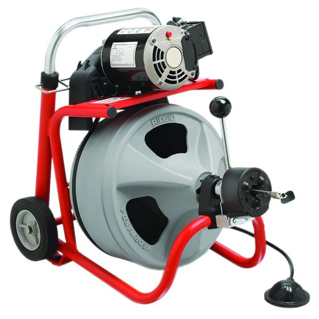 RIDGID K-400 AUTOFEED Drum Machine with C-32IW (Integral Wound) Solid Core Cable 28098