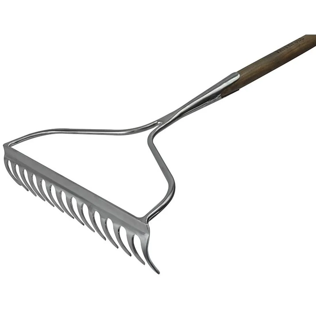 Faithfull Prestige Stainless Steel Garden Rake Ash Handle
