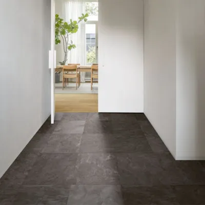Quick-Step Aquanto Welsh Grey Stone Tile Effect Embossed Flooring 1.9m²