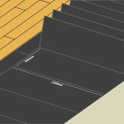 Vitrex 1mm LVT Foam Underlay Panel Black 9.6m²
