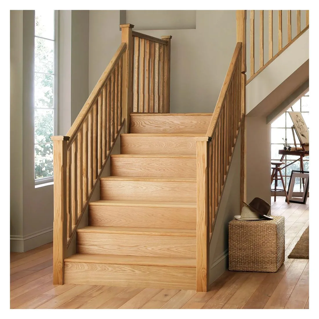 Stair Klad Universal Oak Bullnose Tread Kit Lacquered