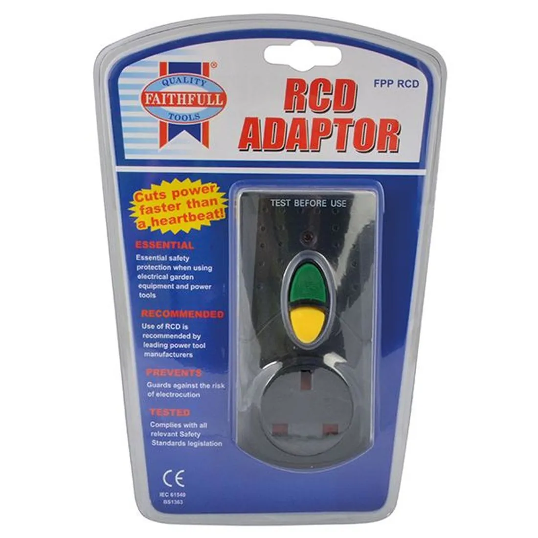 Faithfull RCD Adaptor (Circuit Breaker)