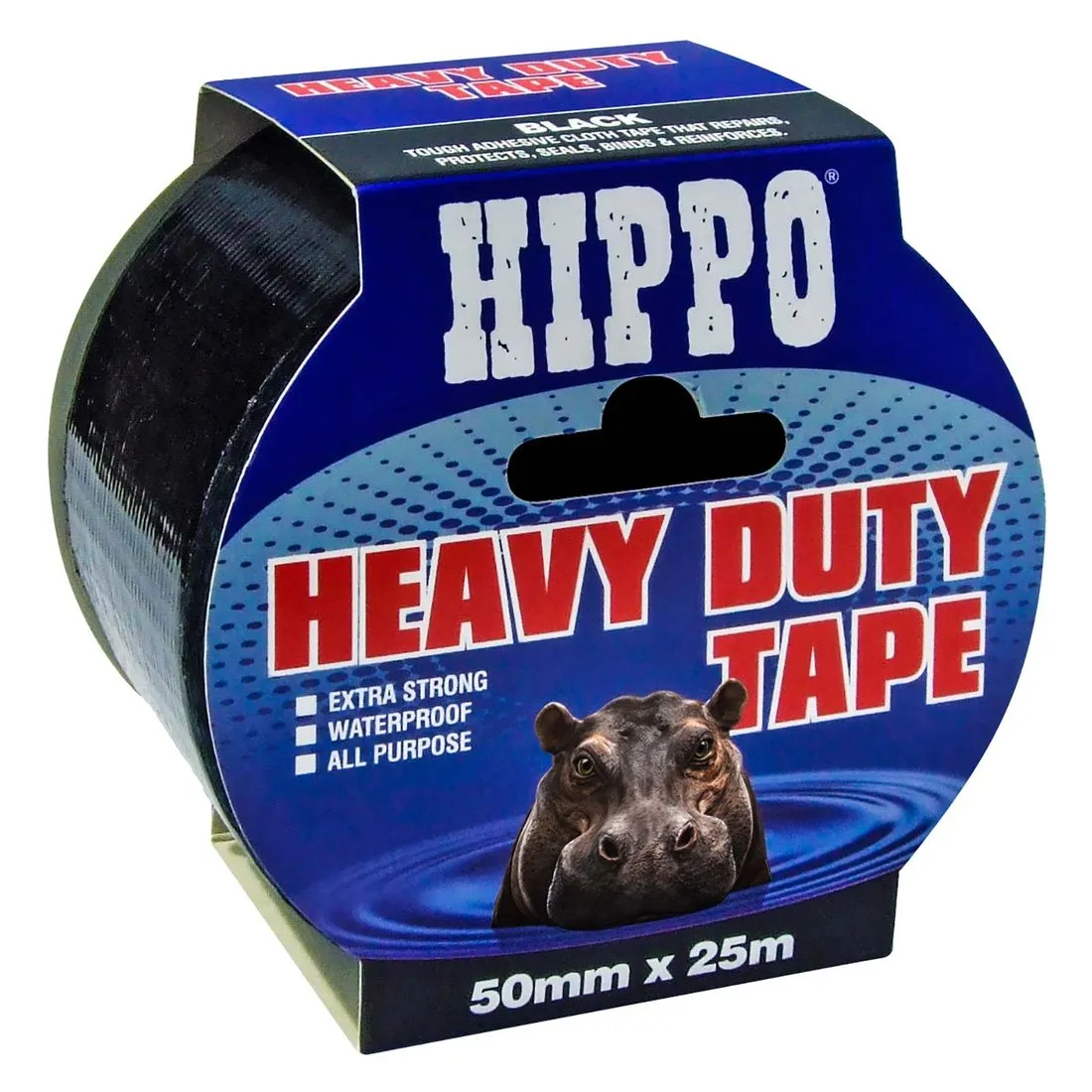 Hippo 50mm Heavy Duty Tape Black