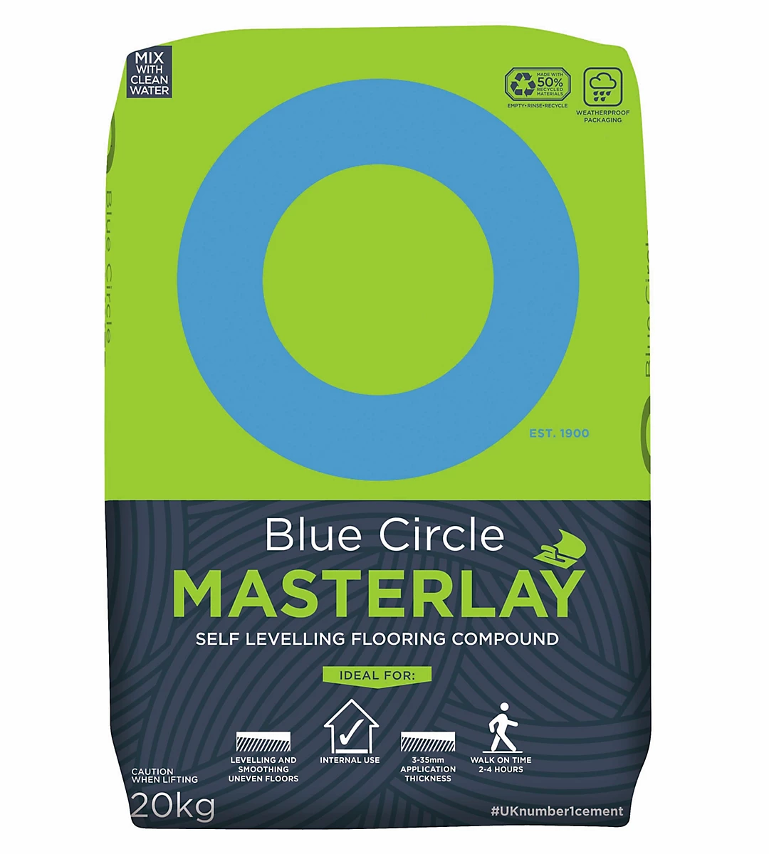 Blue Circle Masterlay Self Levelling Compound 20kg