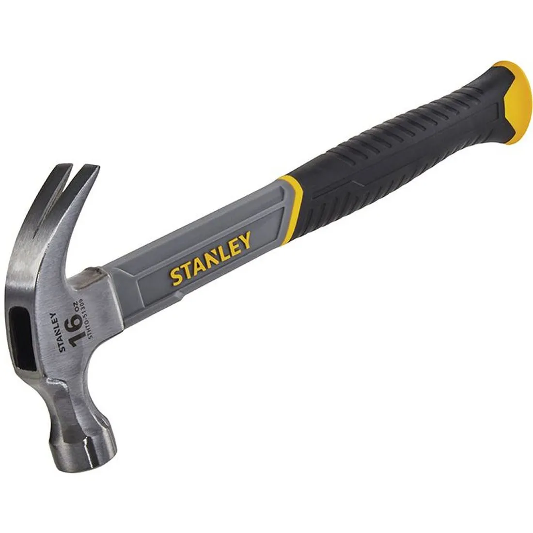 STANLEY Curved Claw Hammer Fibreglass Shaft 450g (16oz)