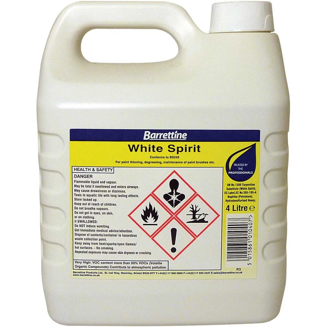 Barrettine White Spirit 4L