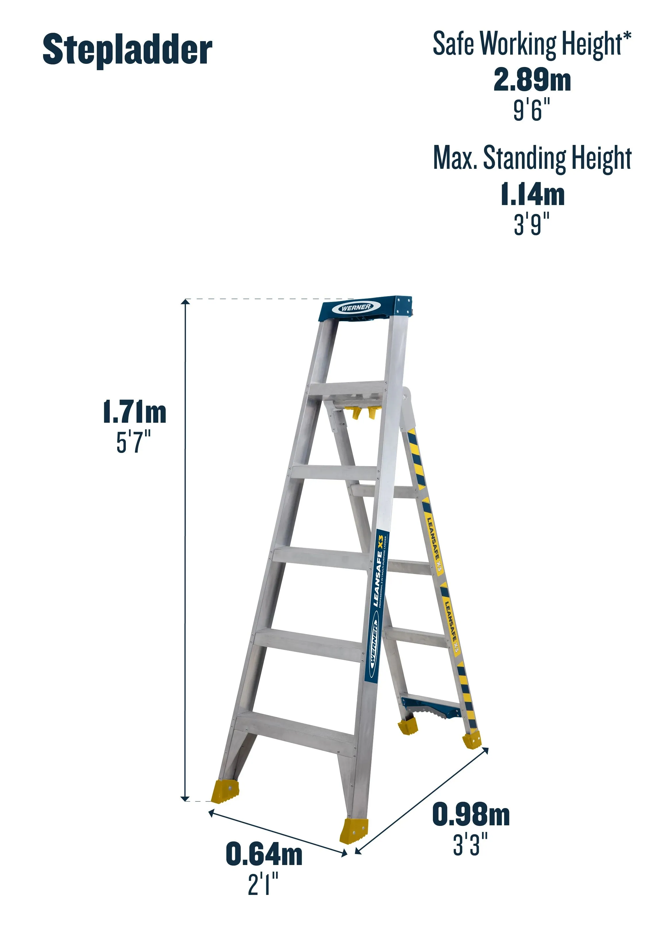 Leansafe X3 3 in 1 Combination Ladder