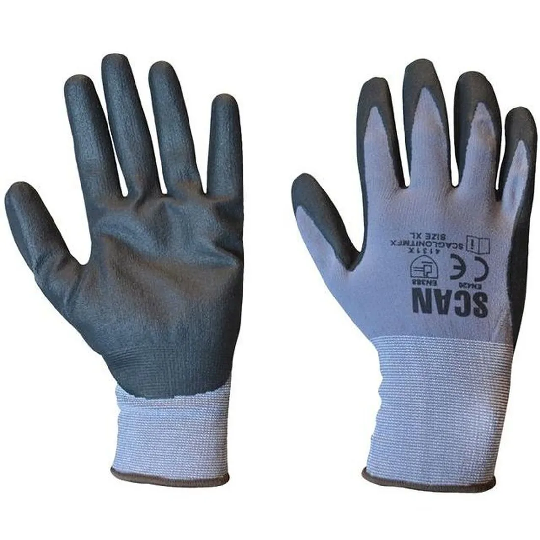 Scan Breathable Microfoam Nitrile Gloves - L (Size 9)